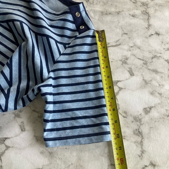 T-shirt dress a line navy blue light blue size M - Picture 5 of 10